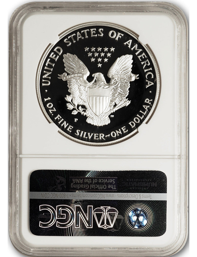 1997-P Silver Eagle NGC PF70 UCAM Mercanti Signed