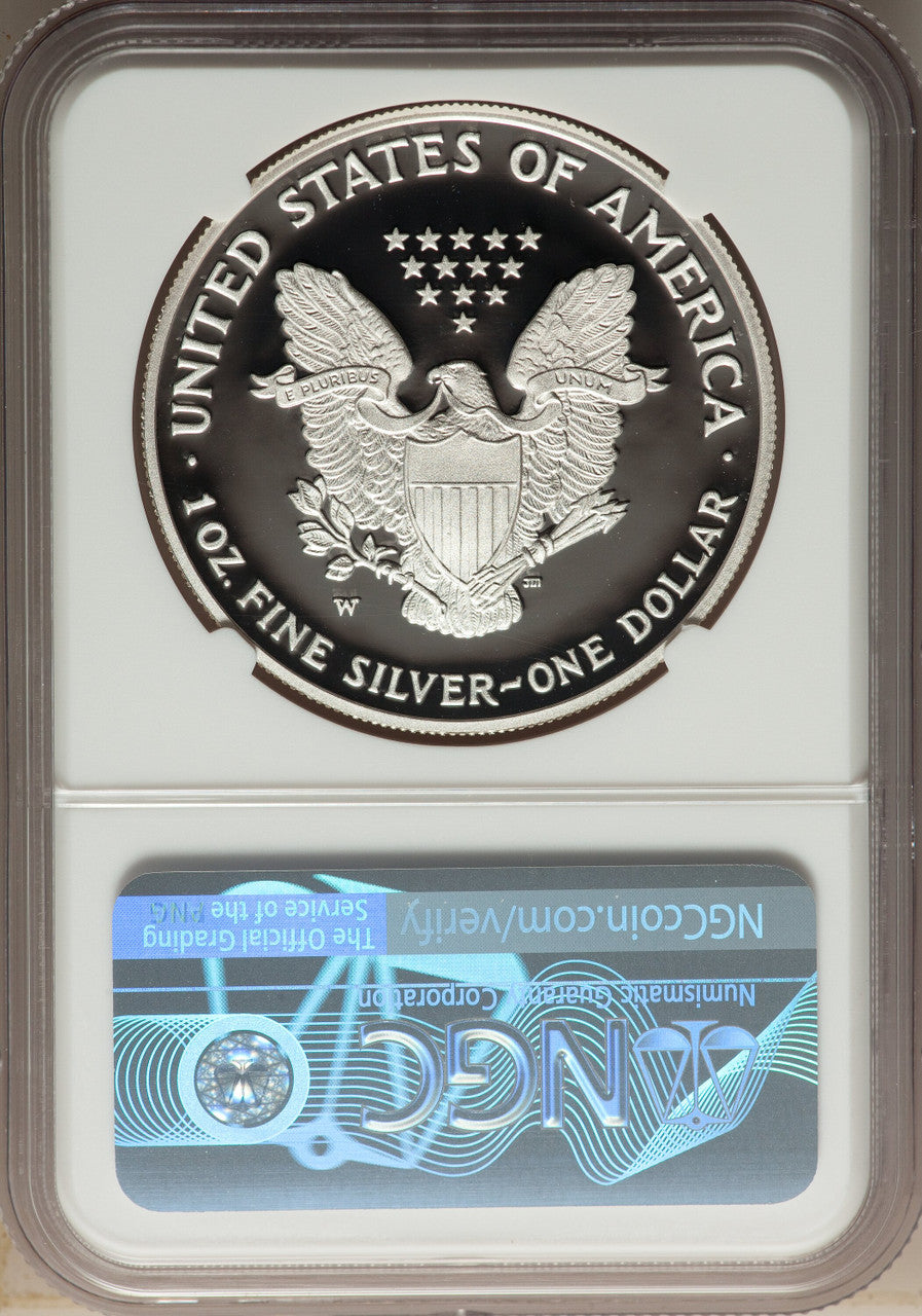 2007-W S$1 Silver Eagle NGC PF70