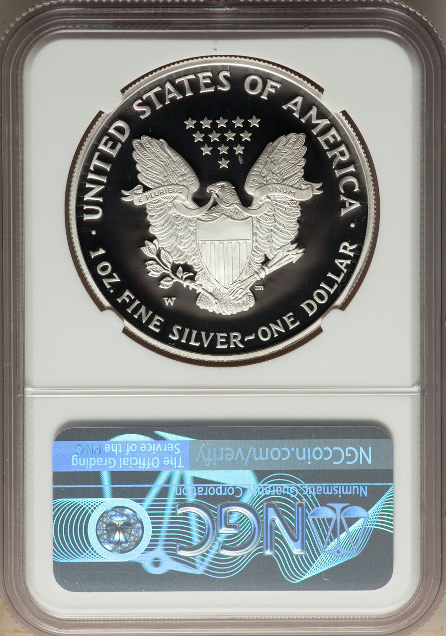 2005-W S$1 Silver Eagle NGC PF70
