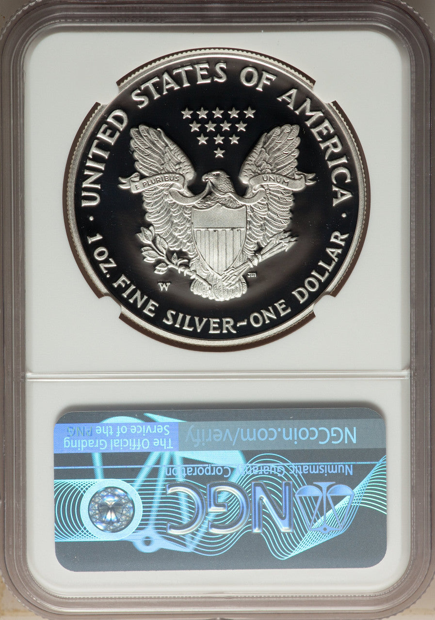 2007-W S$1 Silver Eagle NGC PF70