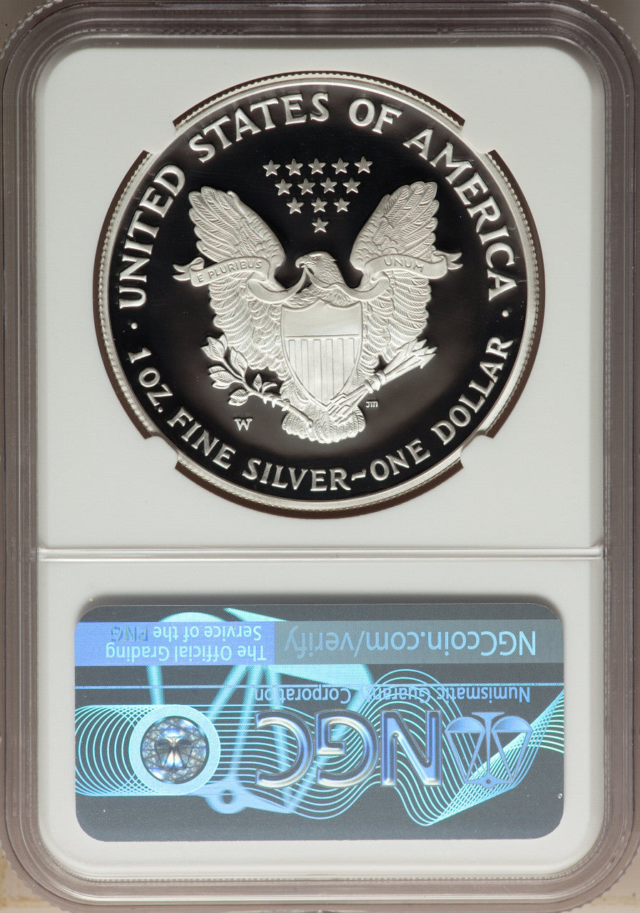 2005-W S$1 Silver Eagle NGC PF70