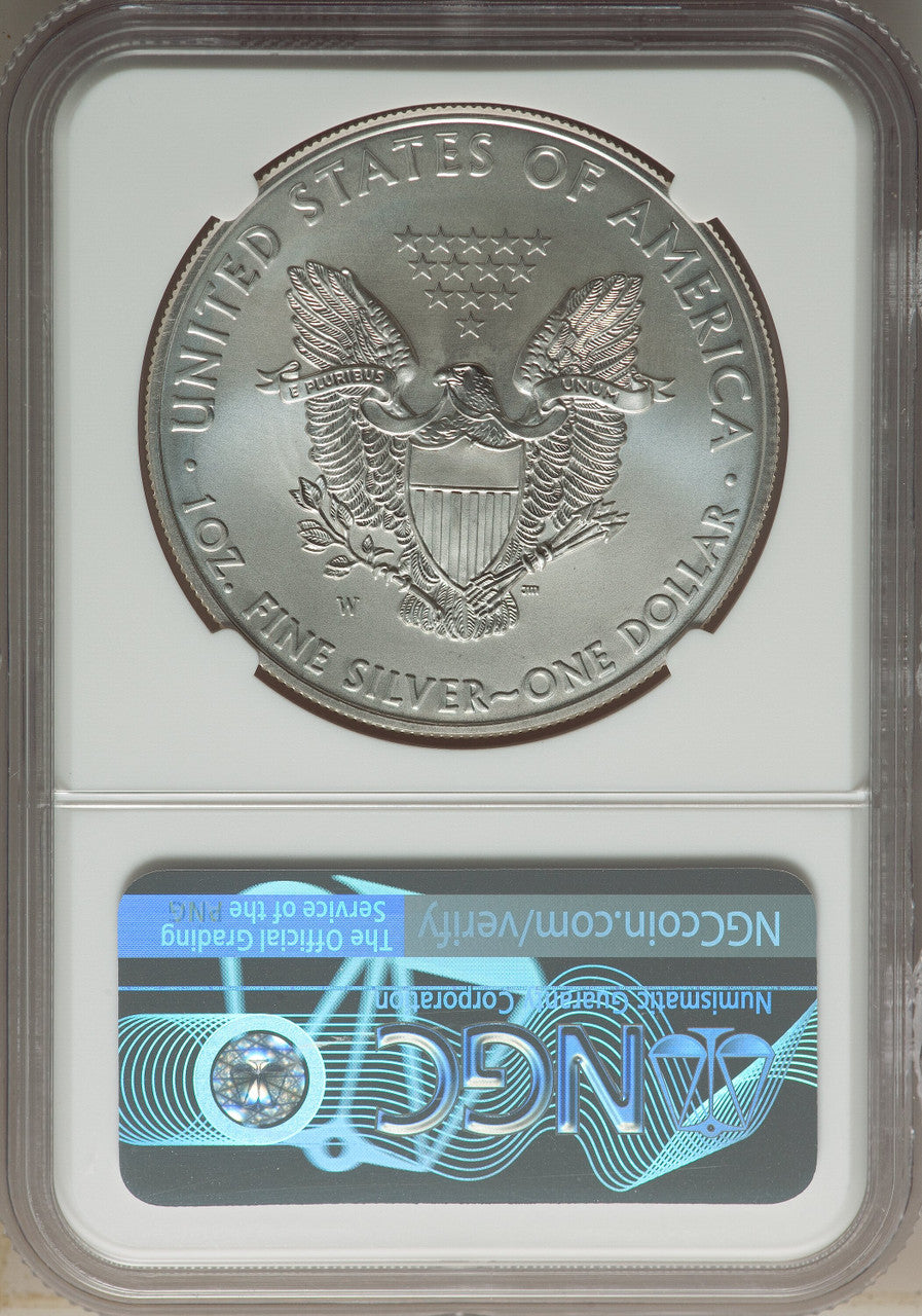 2011-W S$1 Silver Eagle Burnished SP NGC MS70