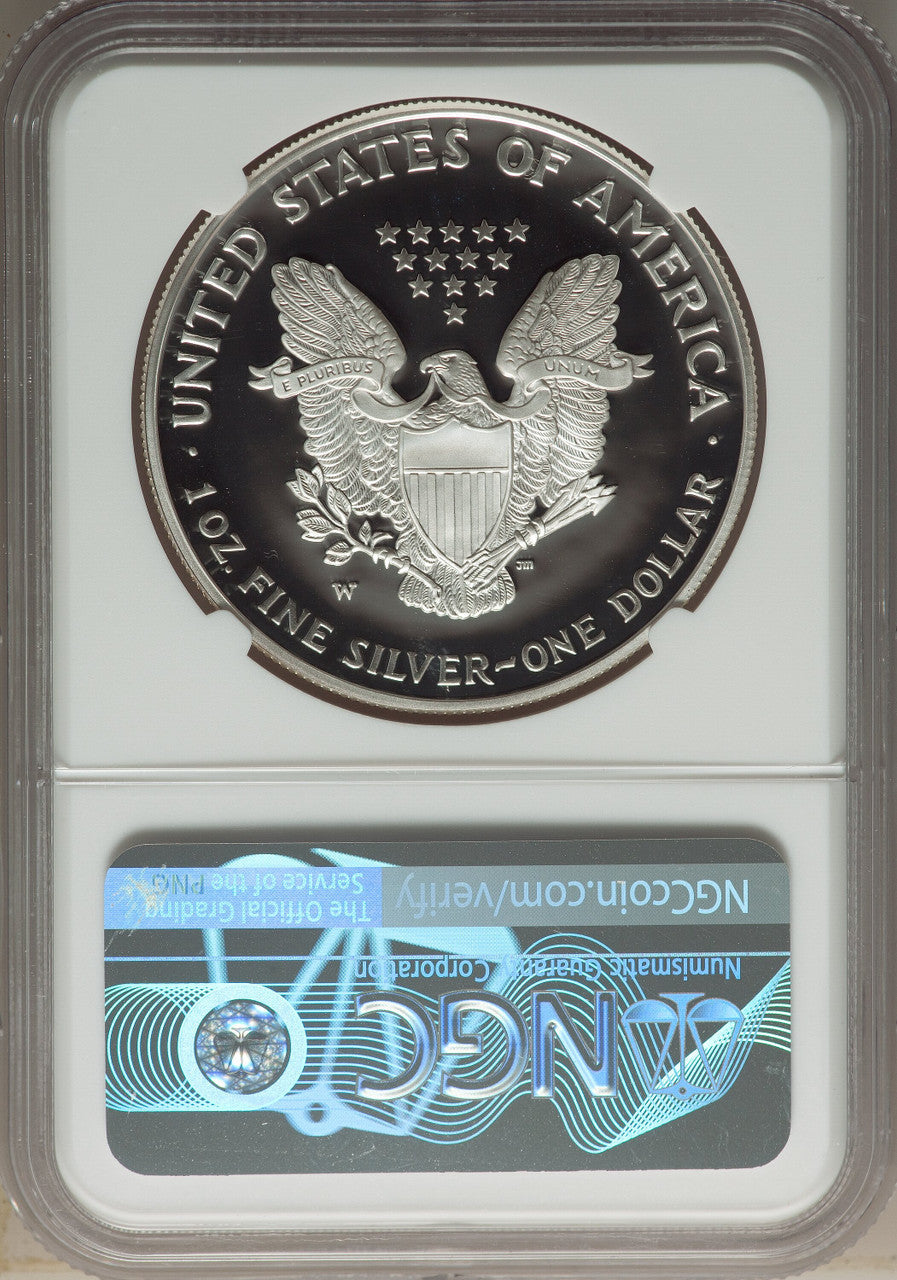2004-W S$1 Silver Eagle NGC PF70