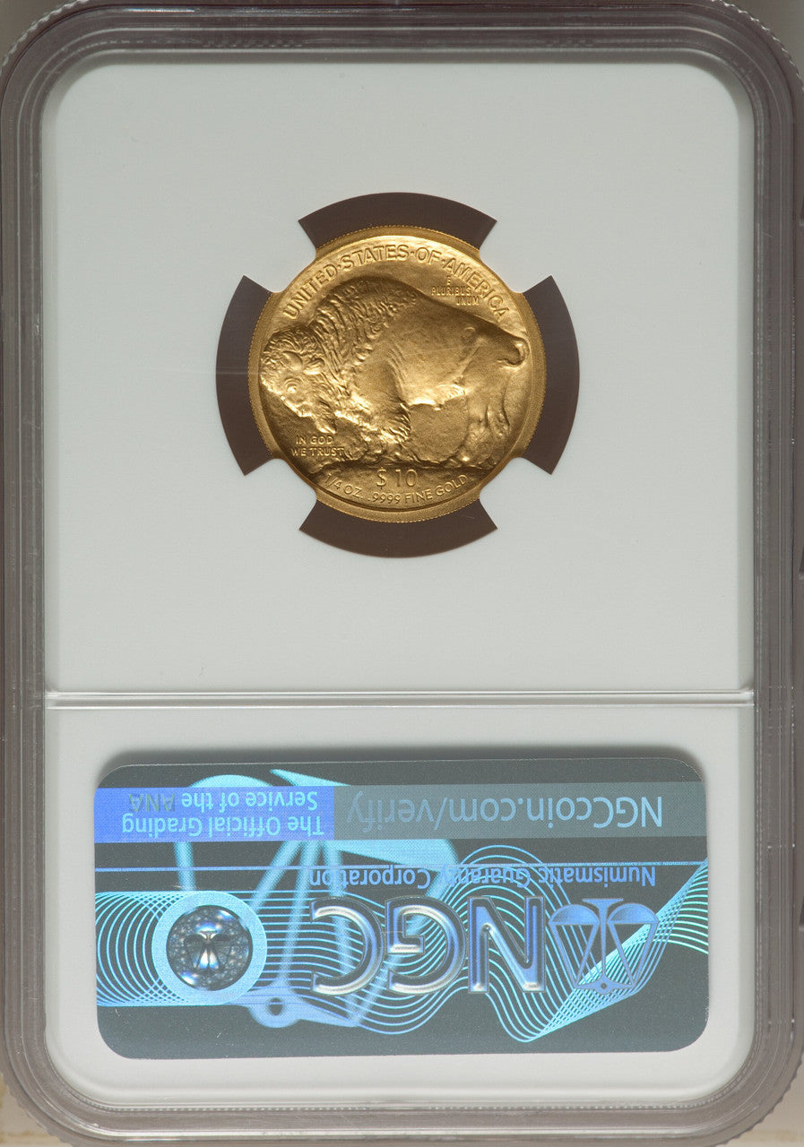 2008-W $10 Quarter-Ounce Gold Buffalo SP NGC MS70