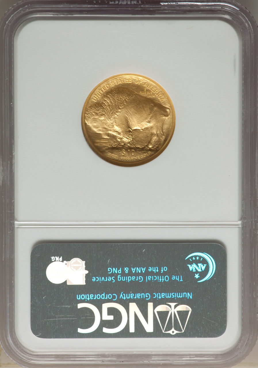 2008-W $10 Buffalo Quarter-Ounce Gold First Strike SP Modern Bullion Coins NGC MS70