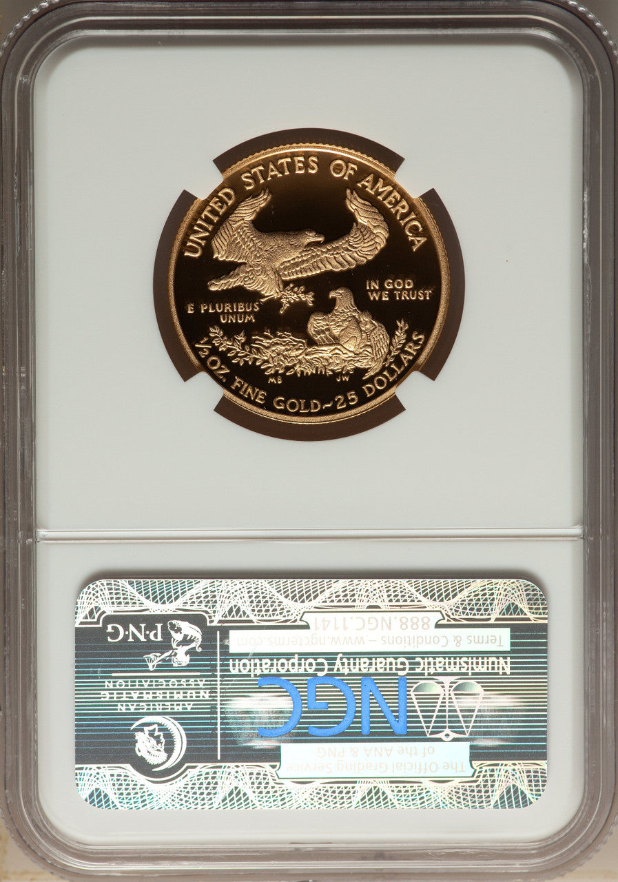 2012-W $25 Half-Ounce Gold Eagle NGC PF70