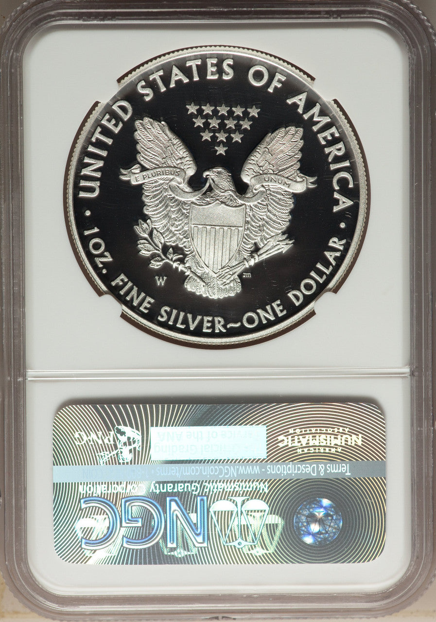2015-W S$1 Silver Eagle NGC PF70