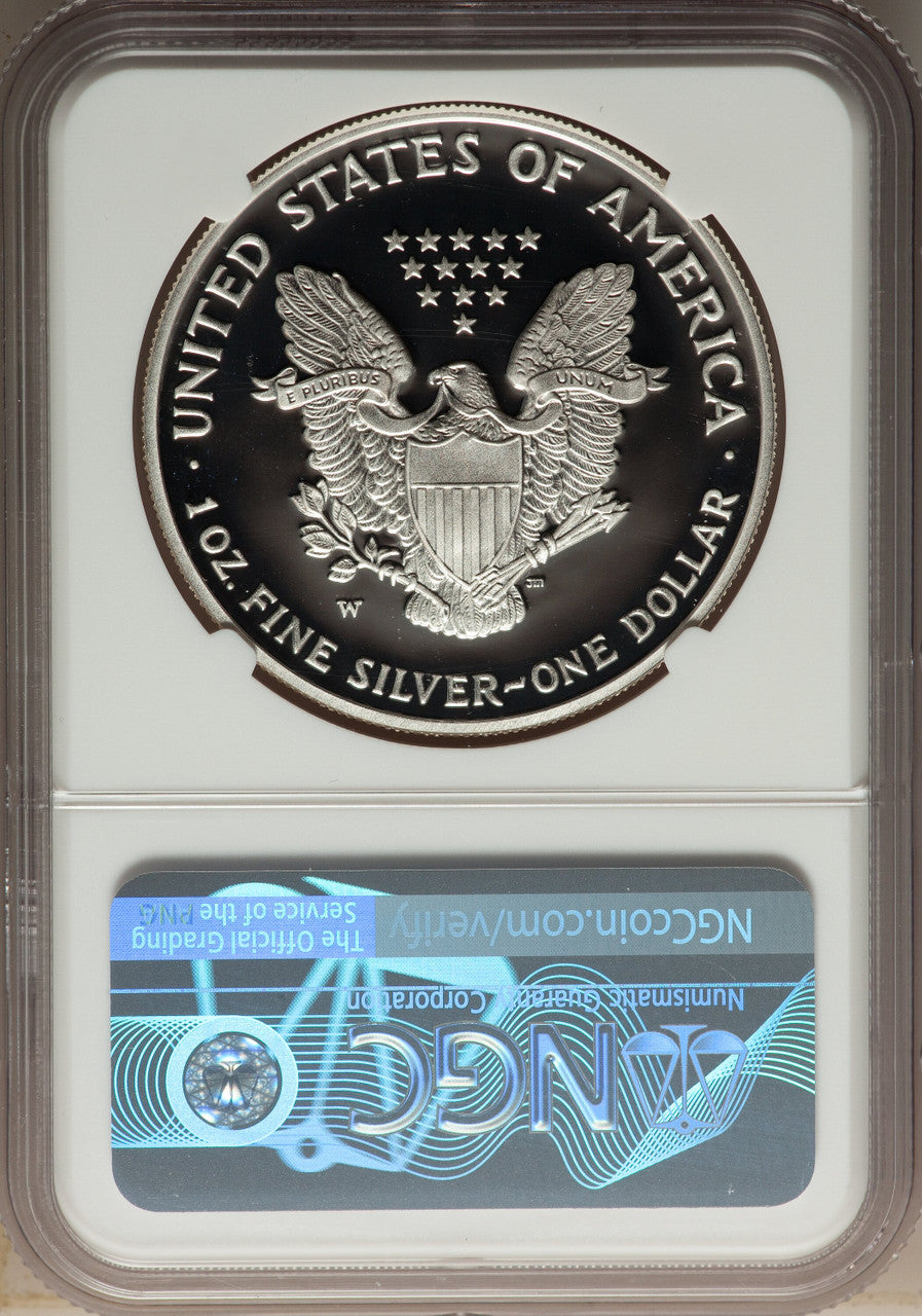 2007-W S$1 Silver Eagle NGC PF70