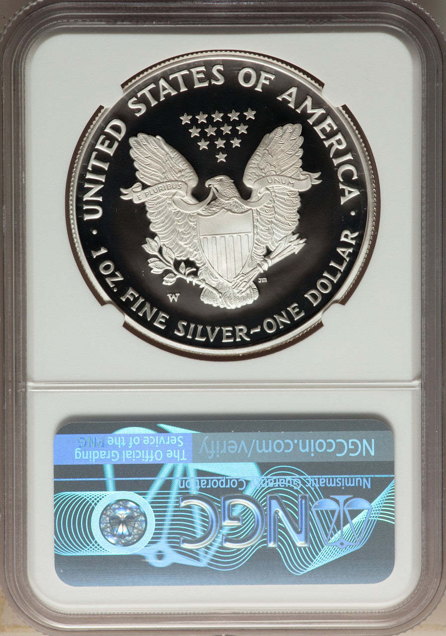 2005-W S$1 Silver Eagle NGC PF70