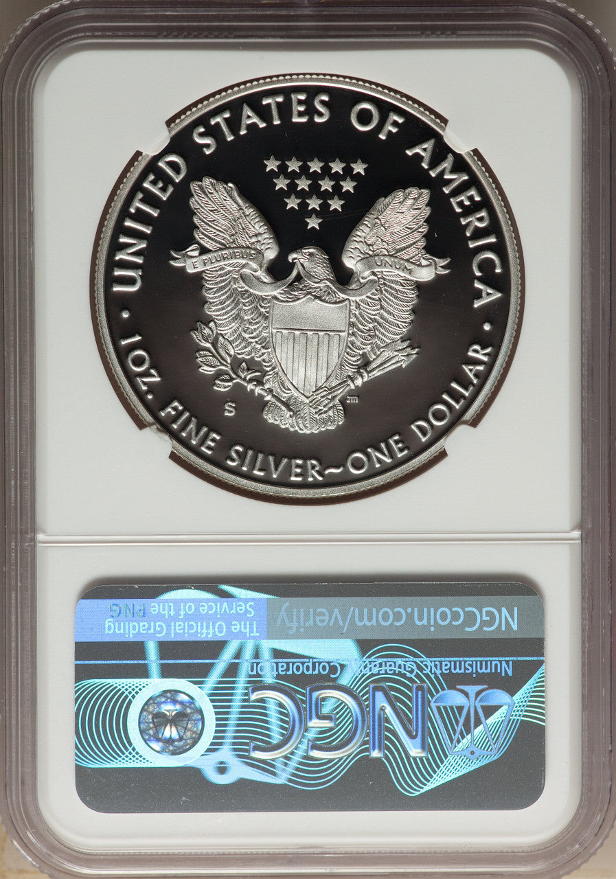 2017-S S$1 Silver Eagle Congratulations Set First Strike NGC PF70