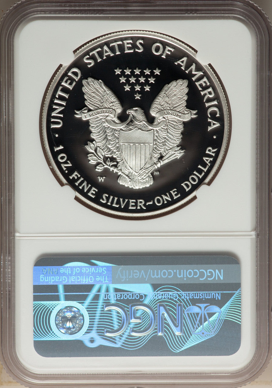 2007-W S$1 Silver Eagle NGC PF70