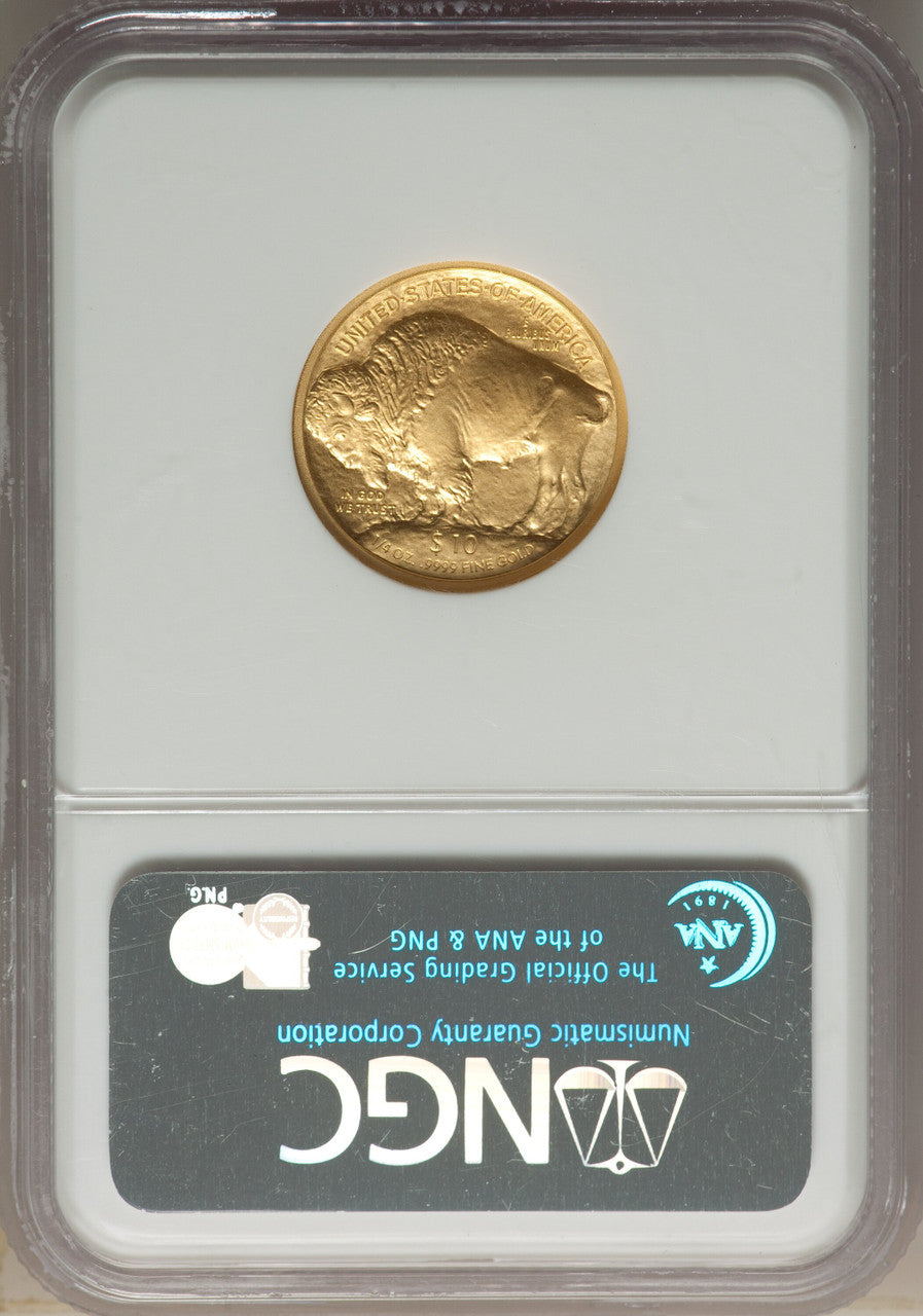 2008-W $10 Buffalo Quarter-Ounce Gold First Strike SP Modern Bullion Coins NGC MS70