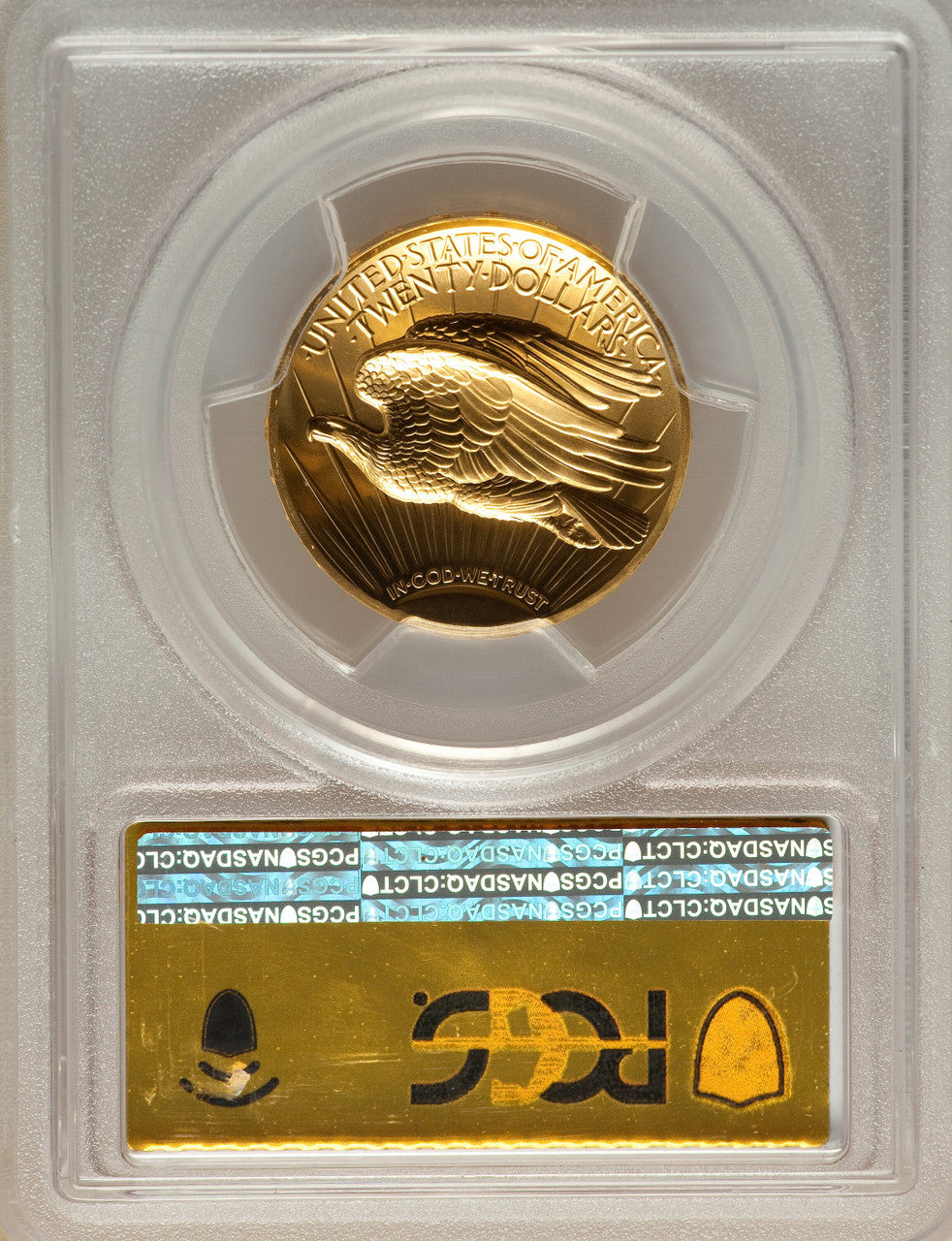 2009 $20 One-Ounce Gold Ultra High Relief Twenty Dollar PCGS MS70