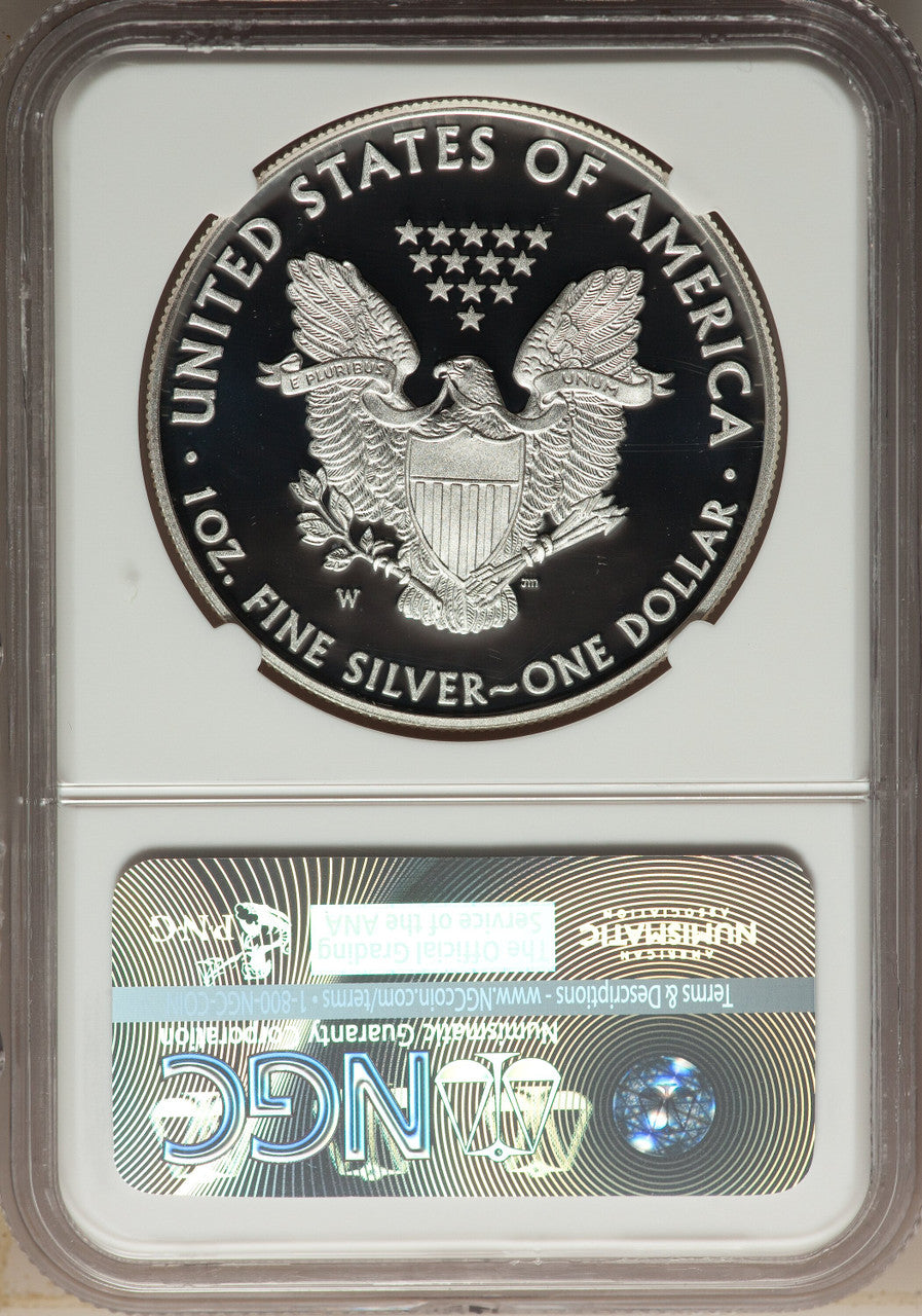 2015-W S$1 Silver Eagle NGC PF70