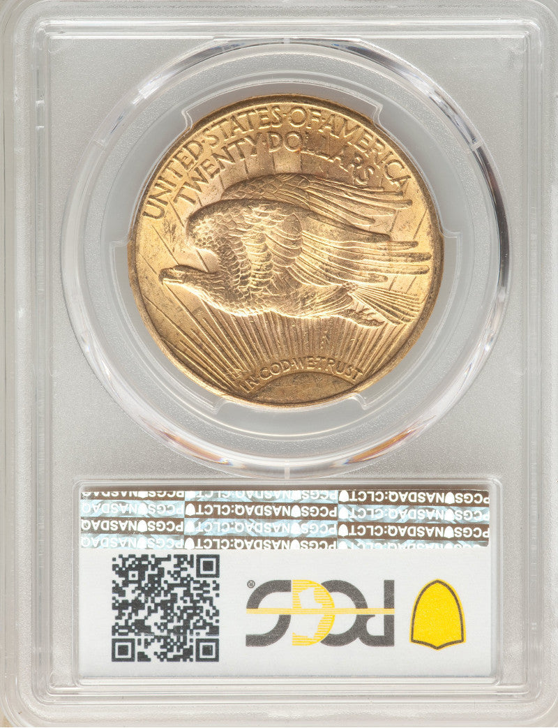 Random Date 1908-1932 Saint-Gaudens (With Motto) $20 Gold Double Eagle PCGS MS65