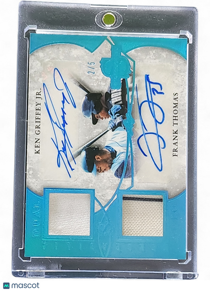2025 Leaf Spectacular Dual Auto Ken Griffey Jr Frank Thomas #DMA 2/5 Game-Used