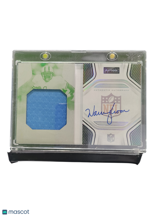 2023 Panini Playbook Warren Moon #PJA-WM 1/1 Printing Plate Auth Memorabilia