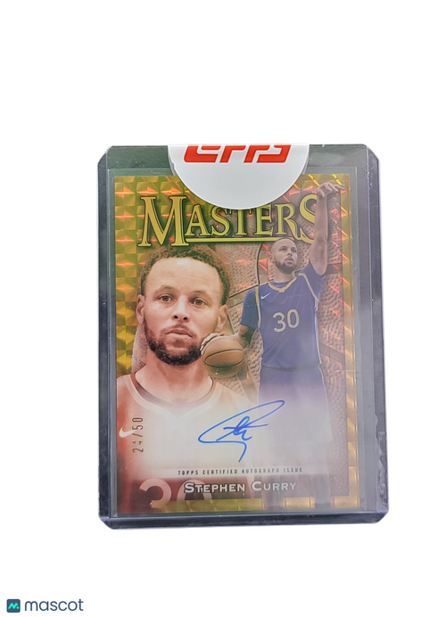 2024 Topps Finest Basketball Masters Stephen Curry #MA-SC Gold Refractor 24/50