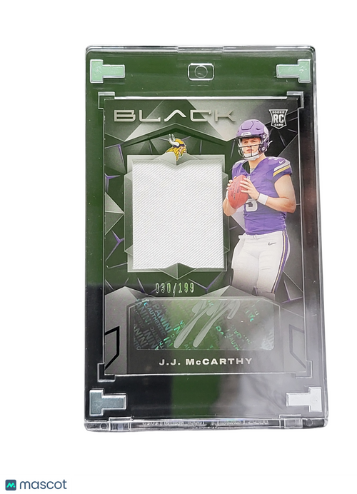 2024 Panini Black J.J. McCarthy #202 RC 030/199 Memorabilia
