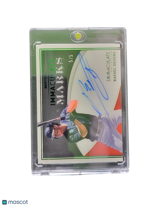 2022 Panini Immaculate Collection Immaculate Marks Rafael Devers #IM-RD 5/5