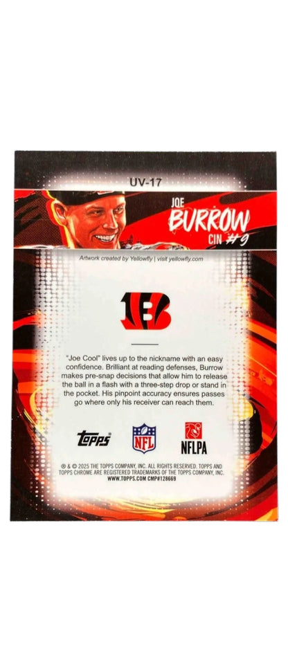 2025 Topps Chrome UV Already Joe Burrow #UV-17
