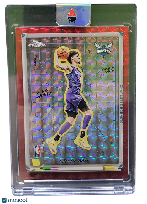 2025 Topps Chrome X's & Whoa's LaMelo Ball #XW-7 Red Prizm