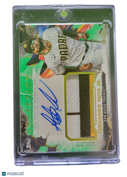 2023 Topps Inception Fernando Tatis Jr. #IAP-FT Green 61/99 Patch Player-worn