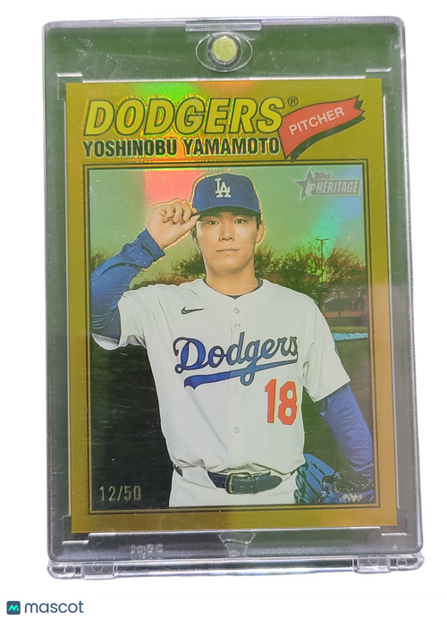 1962 Topps Heritage Yoshinobu Yamamoto #371 Gold Foil 12/50