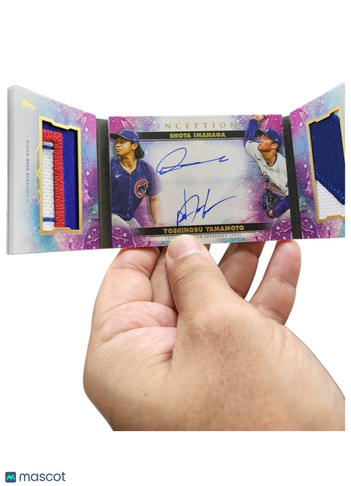 2024 Topps Inception Yoshinobu Yamamoto Shota Imanaga #IDBC-YS Patch Dual Auto