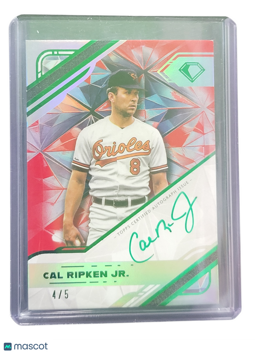 2025 Topps Diamond Cal Ripken Jr. #WPA-CRJ 4 / 5 White Polychromatink Auto Card
