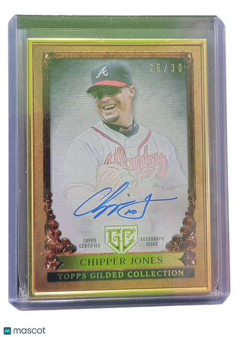 2023 Topps Gilded Collection Gallery of Gold Chipper Jones #GOG-CJ 26/30