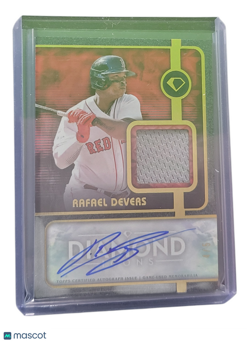2023 Topps Diamond Icons Rafael Devers #SPA-RD Memorabilia Auto Relic Card