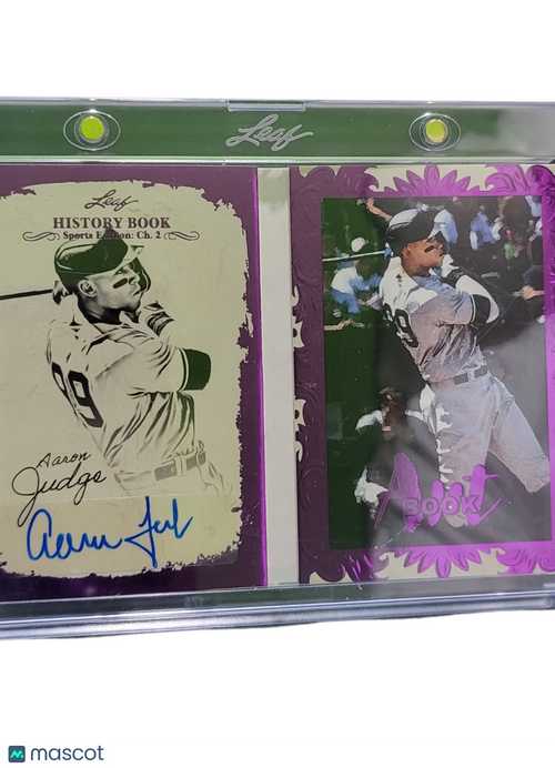 2025 Leaf History Book Sports Edition Aaron Judge #AB-AJ1 Purple 1/2