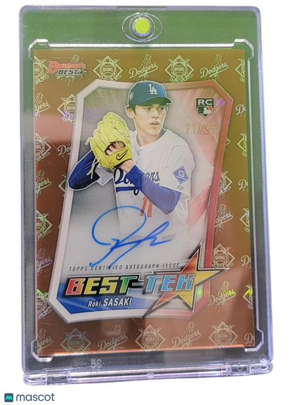 2025 Bowman's Best Best-Tek Roki Sasaki #BTA-RS RC 21/25
