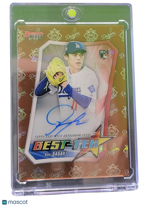 2025 Bowman's Best Best-Tek Roki Sasaki #BTA-RS RC 21/25