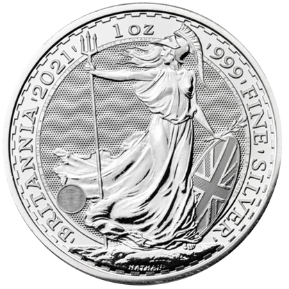 2021 1 oz Silver Britannia Great Britain