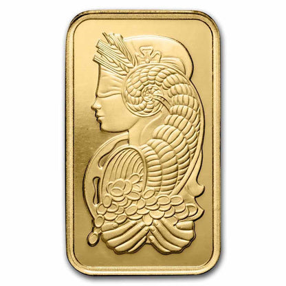1 oz Gold PAMP Suisse Lady Fortuna Bar Veriscan® w/Assay
