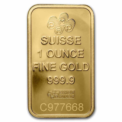 1 oz Gold PAMP Suisse Lady Fortuna Bar Veriscan® w/Assay