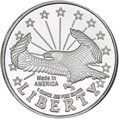 1 oz SilverTowne Liberty Eagle Silver Round