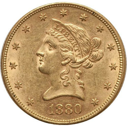 Pre-33 $10 Liberty Gold Eagle Coin AU Grade