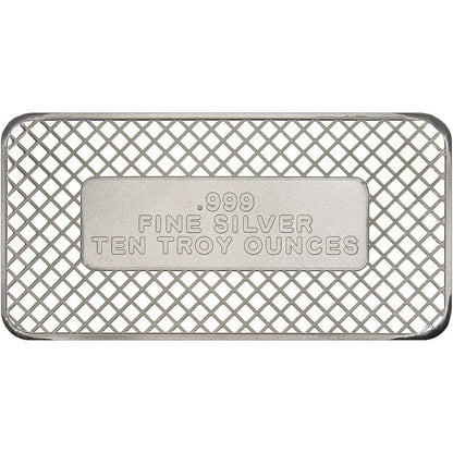 10 oz SilverTowne American Flag Silver Bar