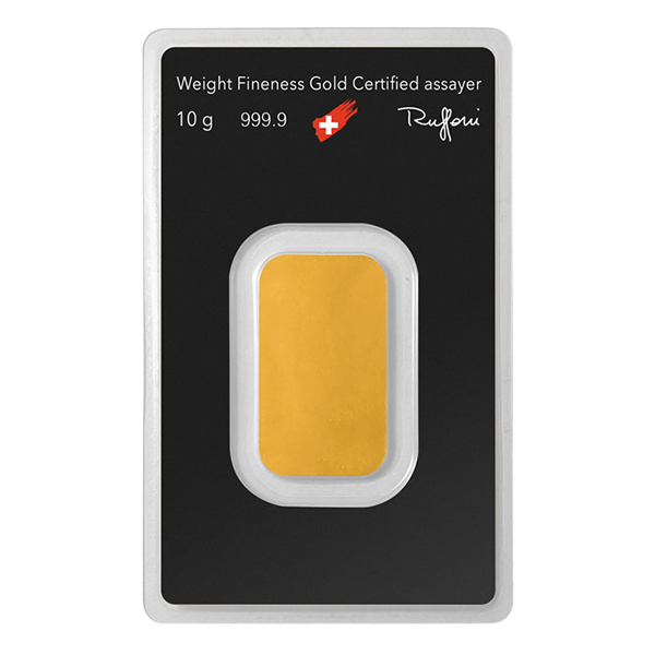 10 Gram Gold Bar Argor-Heraeus New w/Assay