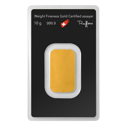 10 Gram Gold Argor-Heraeus Bar New w/Assay