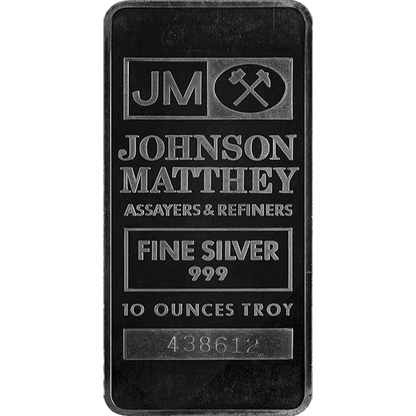 10 oz Johnson Matthey Silver Bar