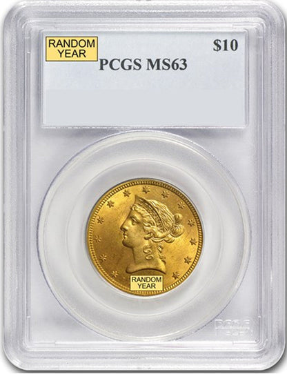 Random Date 1887-1907 Liberty $10 Gold Eagle PCGS MS63