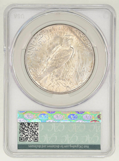 1928-S $1 Peace Dollar CAC MS63