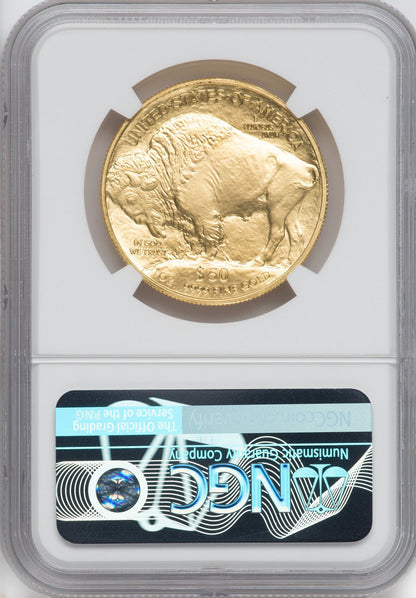 2023 $50 Gold Buffalo .9999 Bison Label NGC MS70