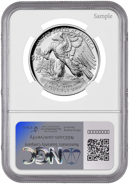 2024-W $25 Palladium High Relief FDI NGC PF70 Ultra Cameo Harrigal