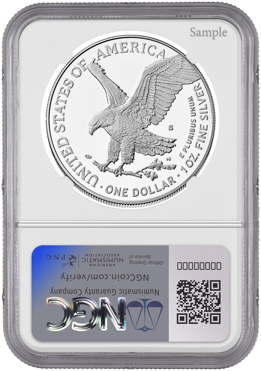2025-S Silver Eagle First Day of Issue NGC PF70UCAM Gaudioso Signed