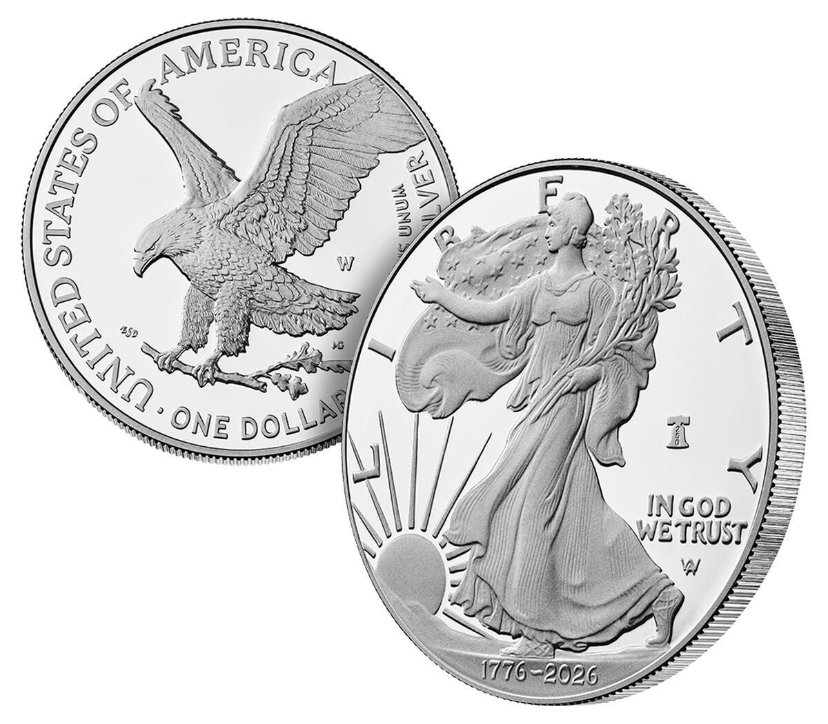 2026 W Silver Eagle Liberty Bell 250 Privy FDI PF70 John Hancock (1776-2026)
